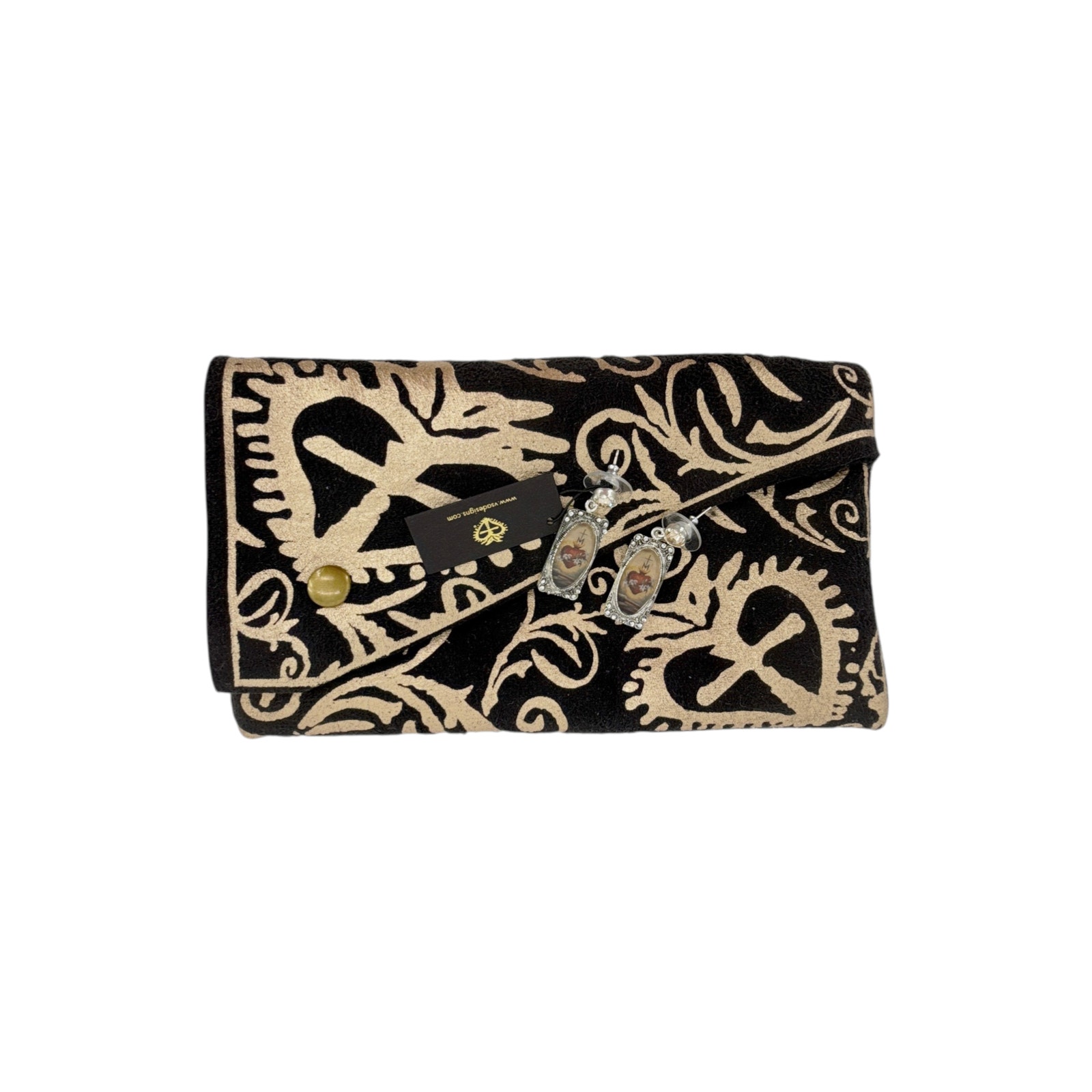 Virgins Saints & Angels Vsa Retablo Rectangular Framed Earrings In Silver — image 6 of 6